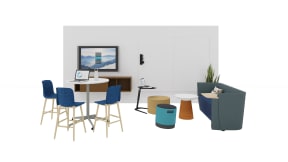 Steelcase Impact, Steelcase Touchdown, Steelcase Turnstone Buoy, Steelcase Turnstone Alight, Steelcase Turnstone Campfire Paper Table, Coalesse Free Stand, Orangebox Away from the Desk, Grado Every Low Barstool, Polyvision Flow