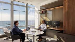 Office with a big window