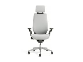White Gesture office chair with Headrest