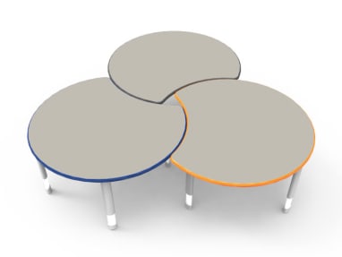 Smith System Interchange Cookie Table, Desk + Table, On White