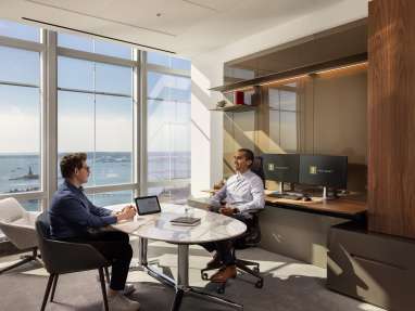 Office with a big window