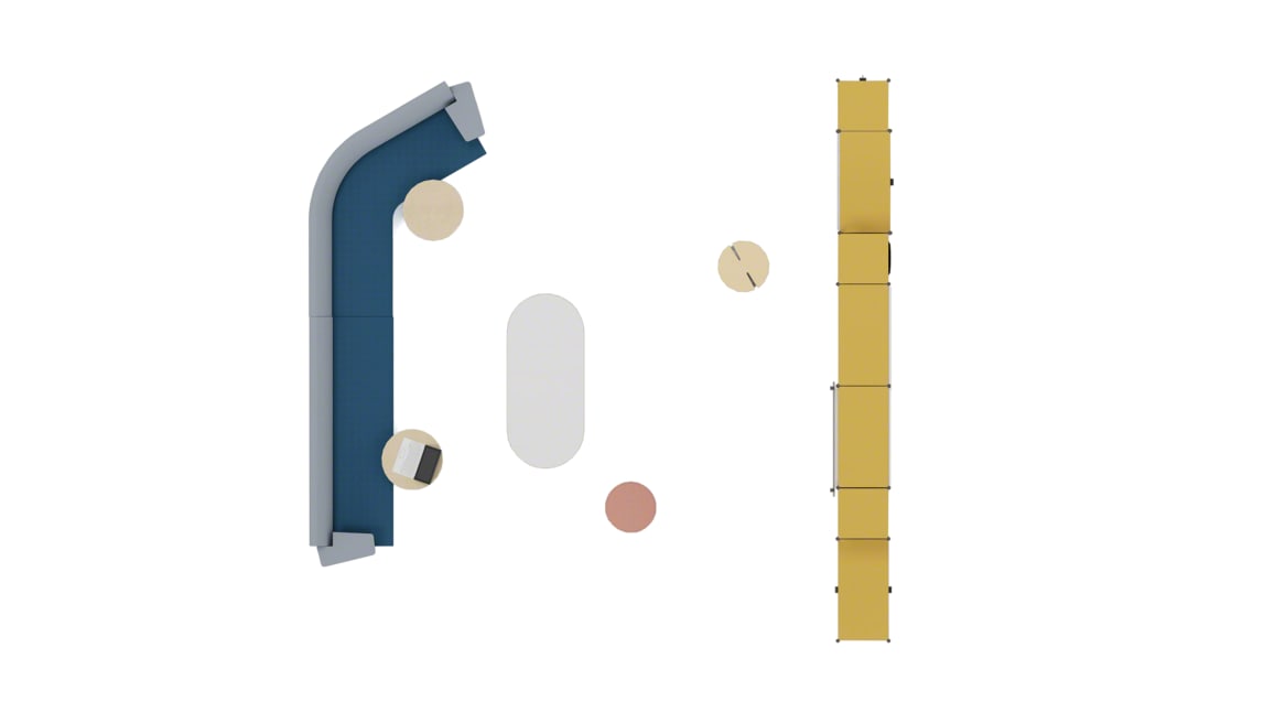 Steelcase Flex Stand Table, Turnstone Bassline Table, Orangebox Away From The Desk, Orangebox Lapwing, Orangebox Bligh & Fletcher