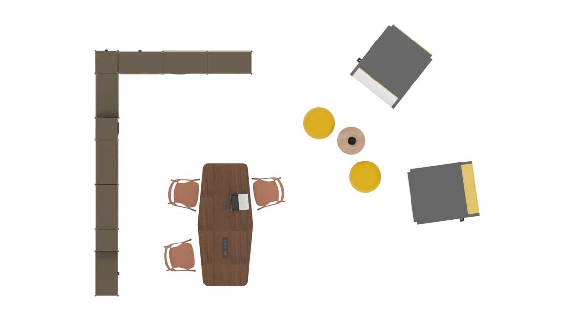 SE Pro Meeting Table, Coalesse LessThanFive, Orangebox Sully, Orangebox Hep