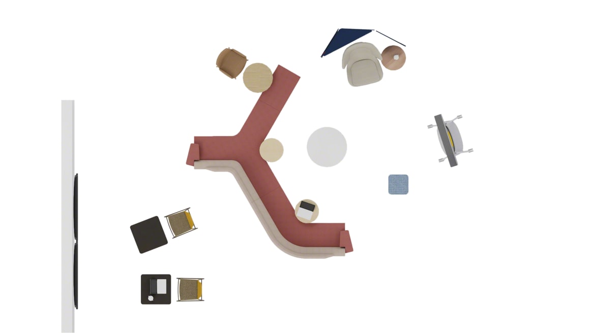 Steelcase Roam Collection, Steelcase Flex Mobile Power, Coalesse Montara650 Stool, Coalesse Montara650 Table, Orangebox Away From The Desk, Orangebox Lapwing, Orangebox Bligh & Fletcher, Orangebox Avi Lounge Chair, Orangebox Hep, Orangebox Elan Table