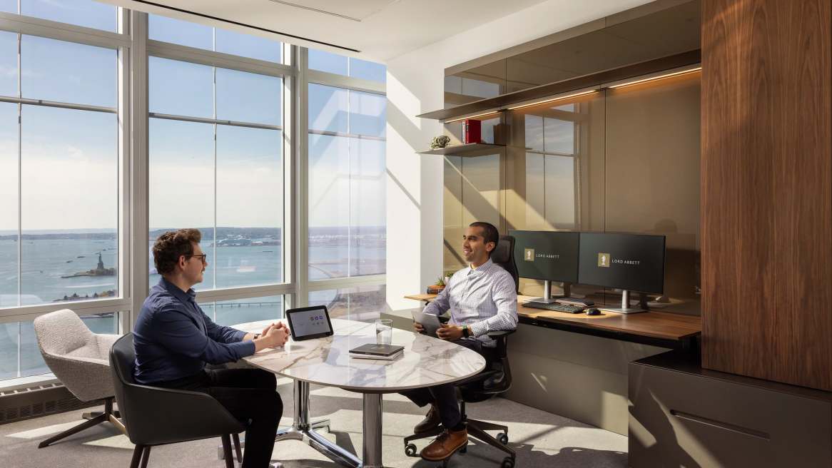 Office with a big window